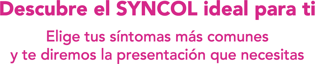 Descubre el SYNCOL ideal para ti